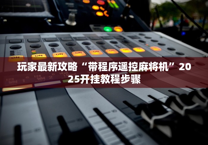 玩家最新攻略“带程序遥控麻将机”2025开挂教程步骤 玩家最新攻略“带程序遥控麻将机”2025开挂教程步骤