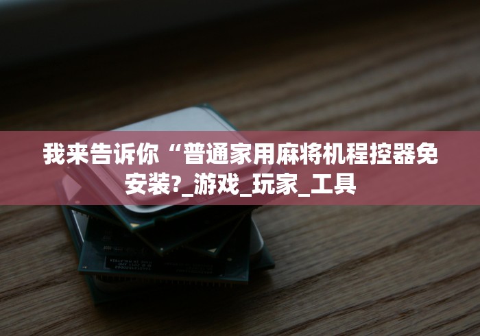 我来告诉你“普通家用麻将机程控器免安装?_游戏_玩家_工具