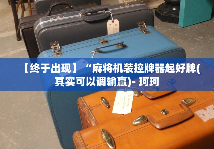 【终于出现】“麻将机装控牌器起好牌(其实可以调输赢)- 珂珂