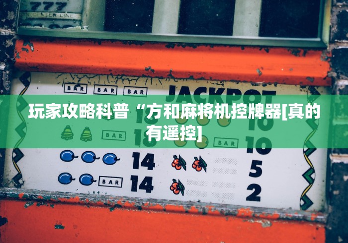 玩家攻略科普“方和麻将机控牌器[真的有遥控]