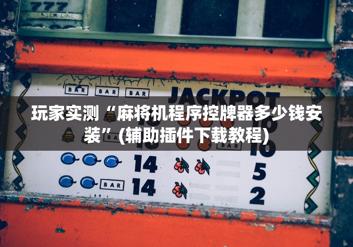 玩家实测“麻将机程序控牌器多少钱安装”(辅助插件下载教程) 玩家实测“麻将机程序控牌器多少钱安装”(辅助插件下载教程)