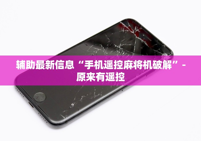 辅助最新信息“手机遥控麻将机破解”-原来有遥控