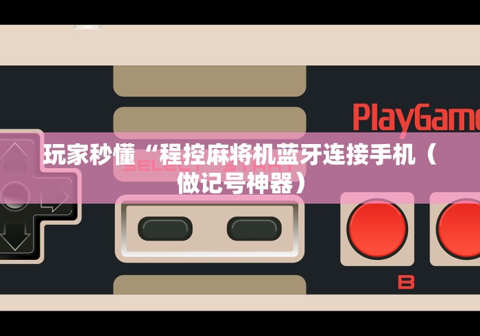 玩家秒懂“程控麻将机蓝牙连接手机（做记号神器）