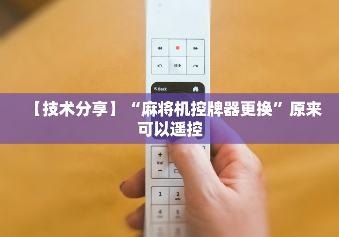 【技术分享】“麻将机控牌器更换”原来可以遥控