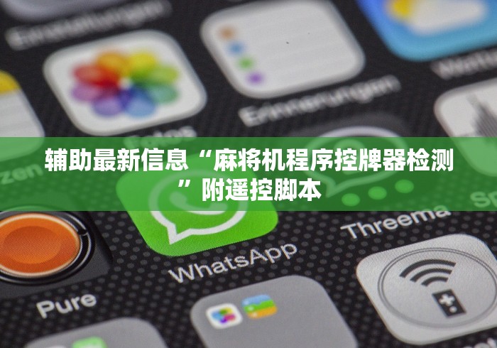 辅助最新信息“麻将机程序控牌器检测”附遥控脚本