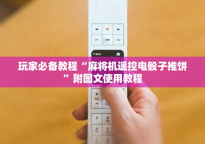 玩家必备教程“麻将机遥控电骰子推饼”附图文使用教程 玩家必备教程“麻将机遥控电骰子推饼”附图文使用教程