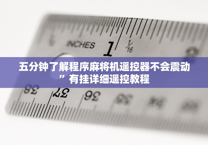 五分钟了解程序麻将机遥控器不会震动”有挂详细遥控教程