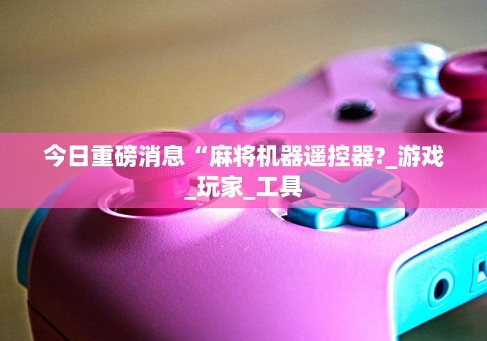 今日重磅消息“麻将机器遥控器?_游戏_玩家_工具 今日重磅消息“麻将机器遥控器?_游戏_玩家_工具