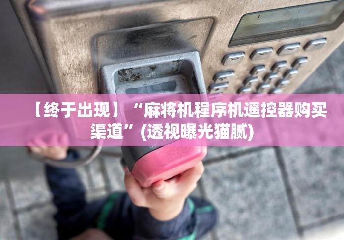 【终于出现】“麻将机程序机遥控器购买渠道”(透视曝光猫腻)