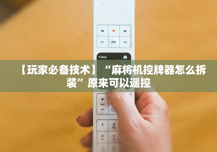 【玩家必备技术】“麻将机控牌器怎么拆装”原来可以遥控