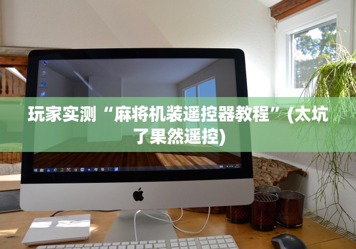 玩家实测“麻将机装遥控器教程”(太坑了果然遥控)