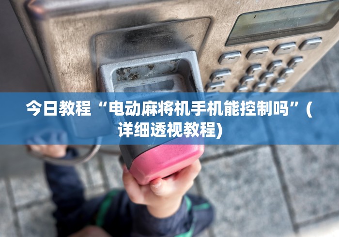 今日教程“电动麻将机手机能控制吗”(详细透视教程)